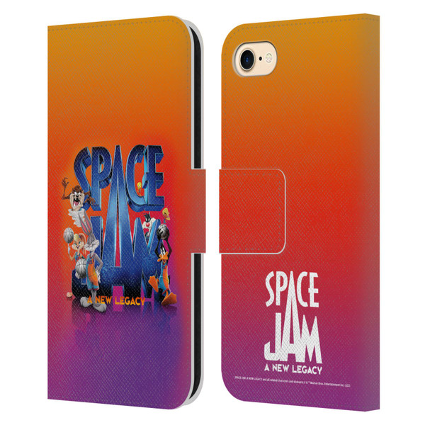 Space Jam: A New Legacy Graphics Poster Leather Book Wallet Case Cover For Apple iPhone 7 / 8 / SE 2020 & 2022