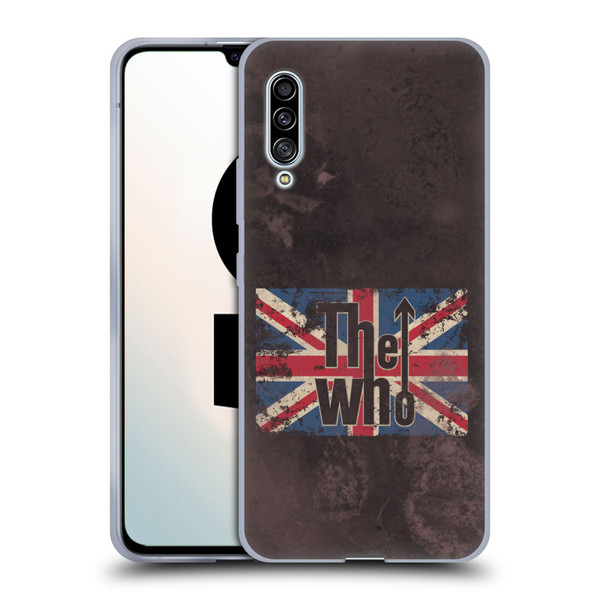 The Who Band Art Union Jack Distressed Look Soft Gel Case for Samsung Galaxy A90 5G (2019)