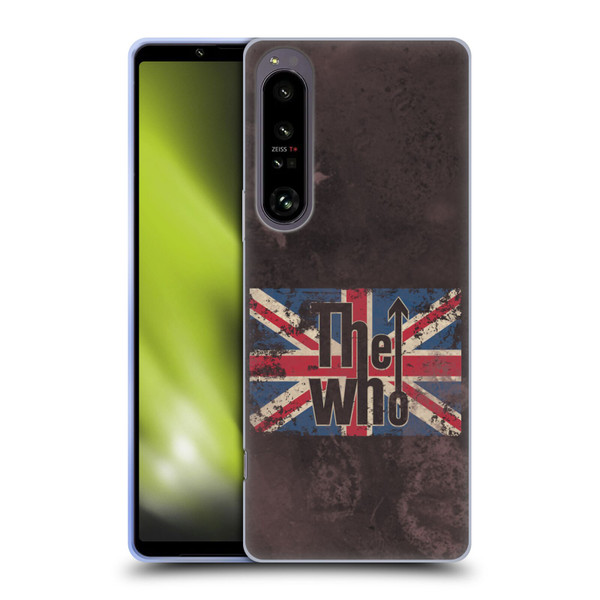 The Who Band Art Union Jack Distressed Look Soft Gel Case for Sony Xperia 1 IV