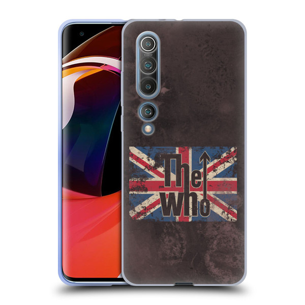 The Who Band Art Union Jack Distressed Look Soft Gel Case for Xiaomi Mi 10 5G / Mi 10 Pro 5G