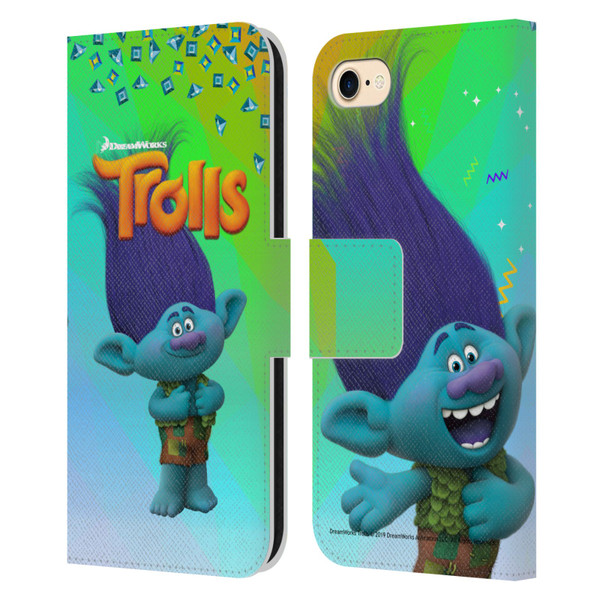 Trolls Snack Pack Branch Leather Book Wallet Case Cover For Apple iPhone 7 / 8 / SE 2020 & 2022