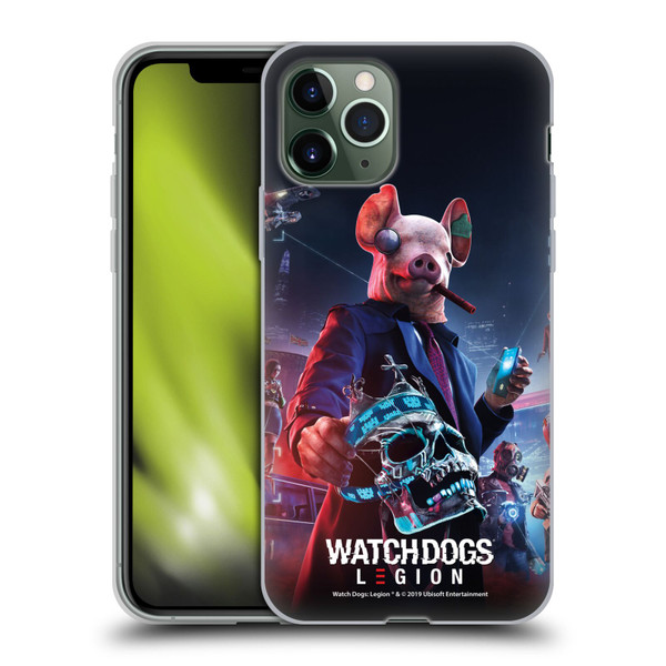 Watch Dogs Legion Artworks Winston Skull Soft Gel Case for Apple iPhone 11 Pro