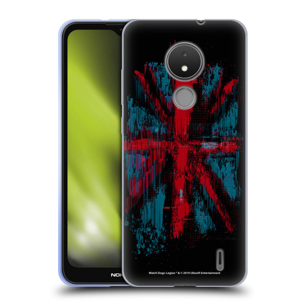 Watch Dogs Legion Key Art Flag Glitch Soft Gel Case for Nokia C21