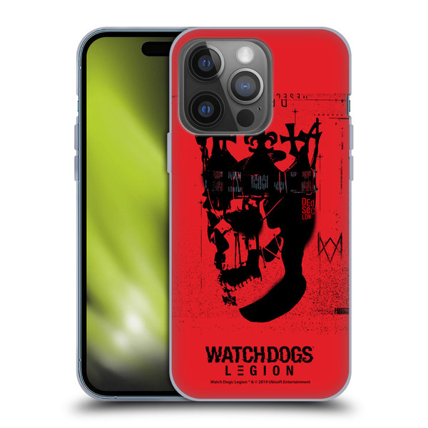 Watch Dogs Legion Street Art Ded Sec Skull Soft Gel Case for Apple iPhone 14 Pro