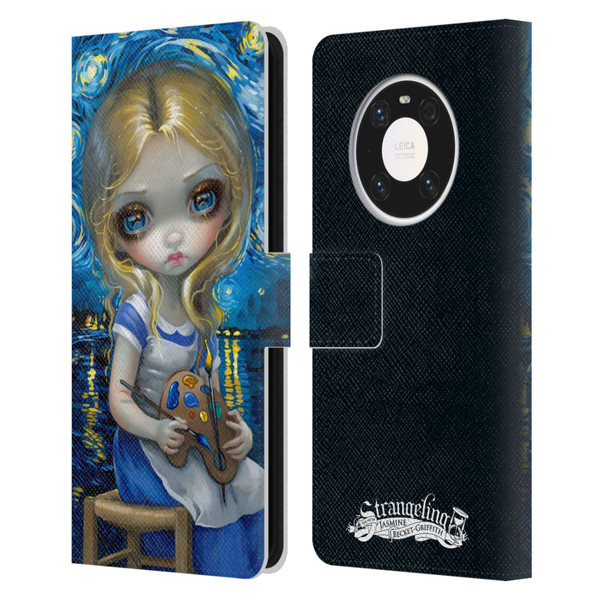 Strangeling Art Impressionist Night Leather Book Wallet Case Cover For Huawei Mate 40 Pro 5G