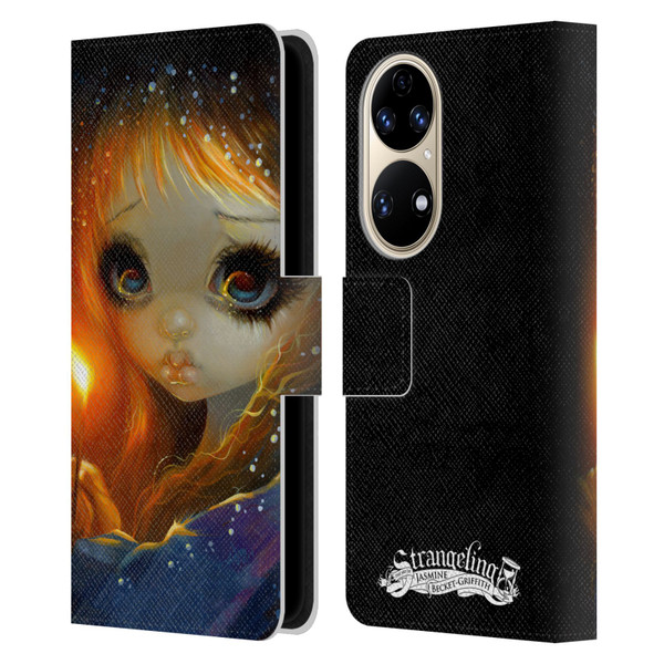 Strangeling Art The Little Match Girl Leather Book Wallet Case Cover For Huawei P50