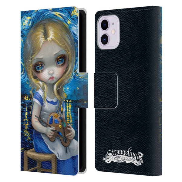 Strangeling Art Impressionist Night Leather Book Wallet Case Cover For Apple iPhone 11