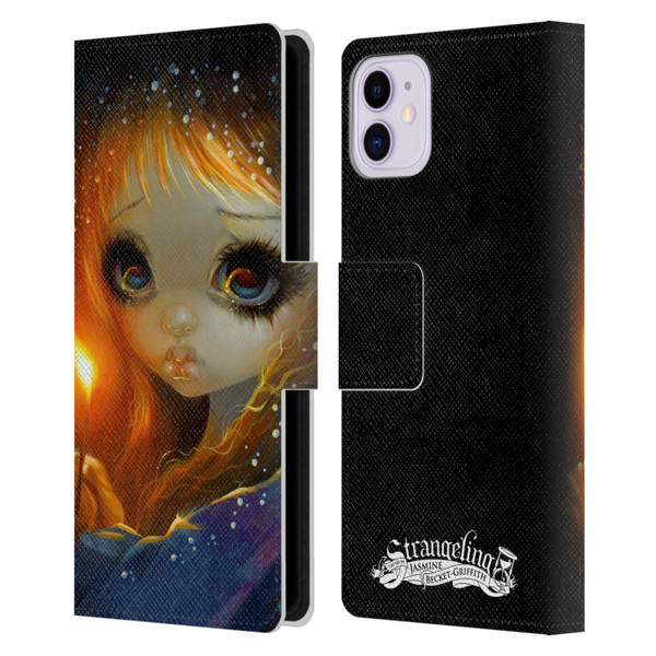 Strangeling Art The Little Match Girl Leather Book Wallet Case Cover For Apple iPhone 11