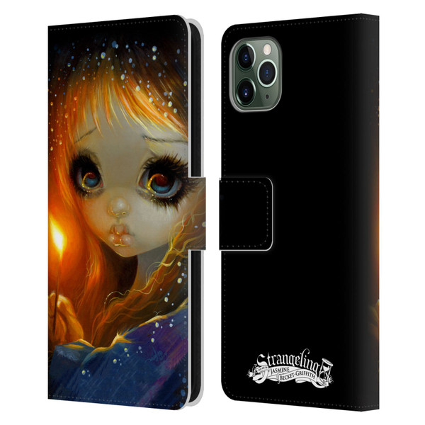 Strangeling Art The Little Match Girl Leather Book Wallet Case Cover For Apple iPhone 11 Pro Max