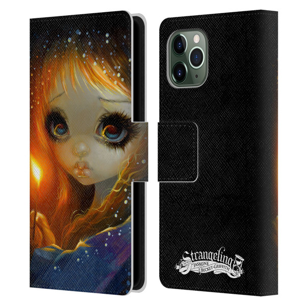 Strangeling Art The Little Match Girl Leather Book Wallet Case Cover For Apple iPhone 11 Pro