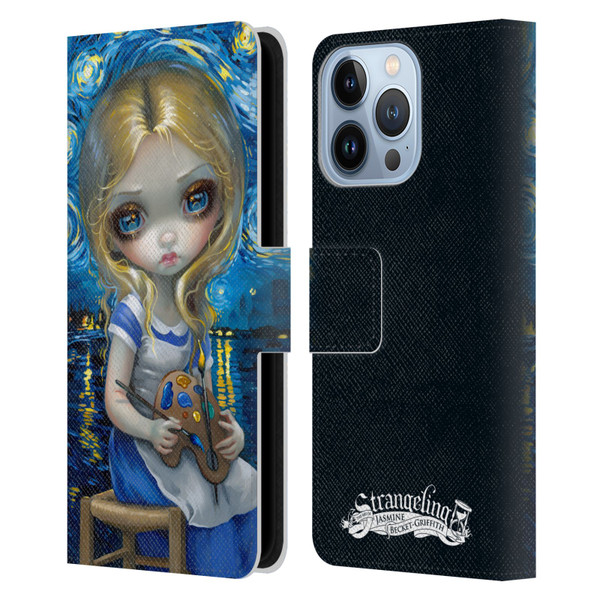 Strangeling Art Impressionist Night Leather Book Wallet Case Cover For Apple iPhone 13 Pro