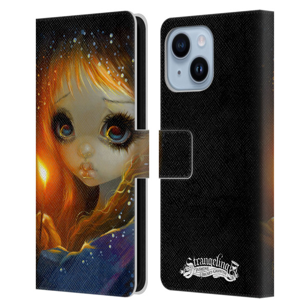 Strangeling Art The Little Match Girl Leather Book Wallet Case Cover For Apple iPhone 14 Plus