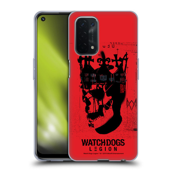 Watch Dogs Legion Street Art Ded Sec Skull Soft Gel Case for OPPO A54 5G