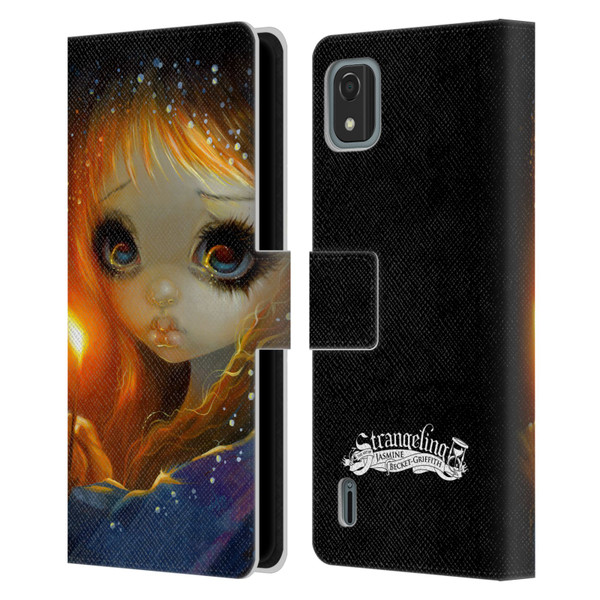 Strangeling Art The Little Match Girl Leather Book Wallet Case Cover For Nokia C2 2nd Edition