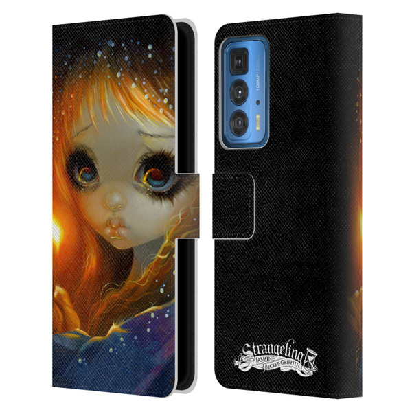 Strangeling Art The Little Match Girl Leather Book Wallet Case Cover For Motorola Edge 20 Pro