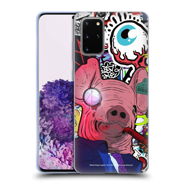 Watch Dogs Legion Street Art Winston Stickerbomb Soft Gel Case for Samsung Galaxy S20+ / S20+ 5G