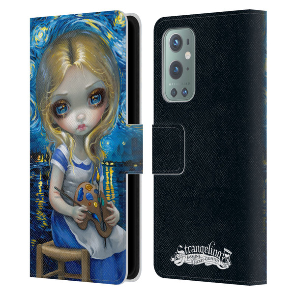 Strangeling Art Impressionist Night Leather Book Wallet Case Cover For OnePlus 9