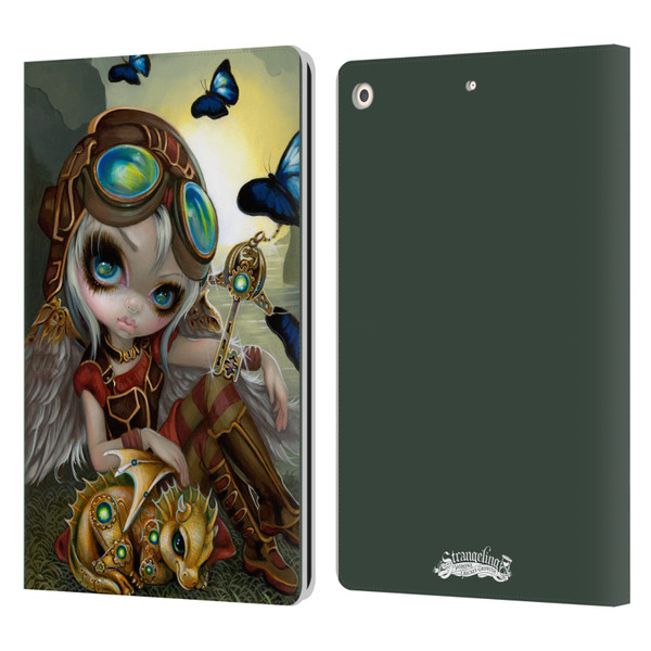 Strangeling Dragon Steampunk Fairy Leather Book Wallet Case Cover For Apple iPad 10.2 2019/2020/2021