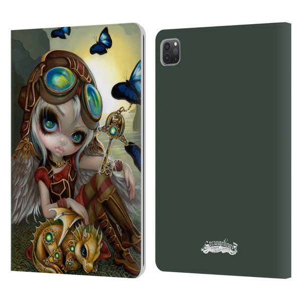 Strangeling Dragon Steampunk Fairy Leather Book Wallet Case Cover For Apple iPad Pro 11 2020 / 2021 / 2022