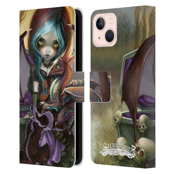 Strangeling Dragon Vampire Fairy Leather Book Wallet Case Cover For Apple iPhone 13