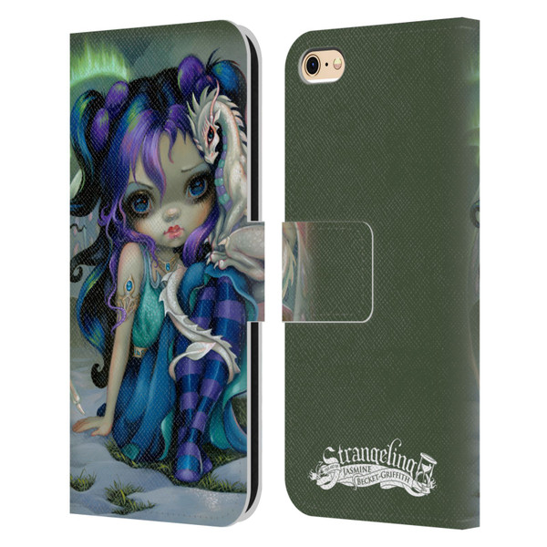 Strangeling Dragon Frost Winter Fairy Leather Book Wallet Case Cover For Apple iPhone 6 / iPhone 6s