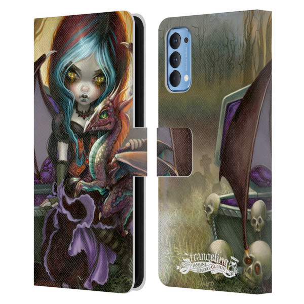 Strangeling Dragon Vampire Fairy Leather Book Wallet Case Cover For OPPO Reno 4 5G