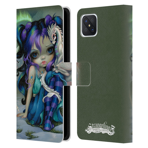 Strangeling Dragon Frost Winter Fairy Leather Book Wallet Case Cover For OPPO Reno4 Z 5G