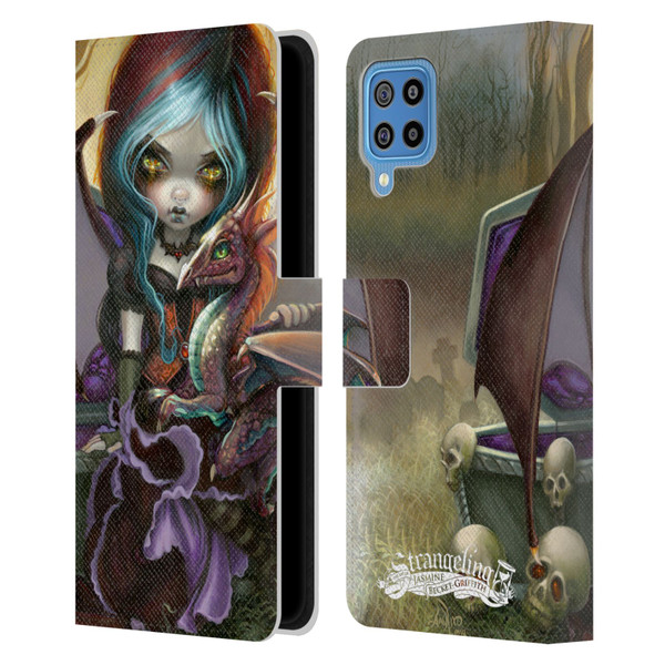 Strangeling Dragon Vampire Fairy Leather Book Wallet Case Cover For Samsung Galaxy F22 (2021)