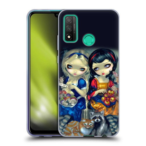 Strangeling Art Girls With Cat And Raccoon Soft Gel Case for Huawei P Smart (2020)