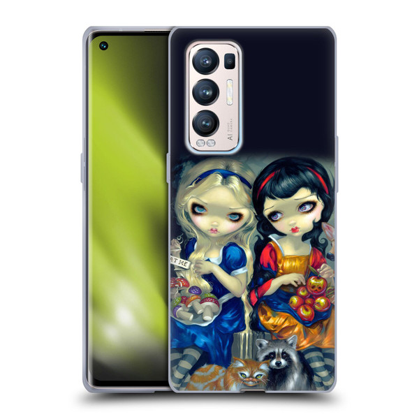 Strangeling Art Girls With Cat And Raccoon Soft Gel Case for OPPO Find X3 Neo / Reno5 Pro+ 5G