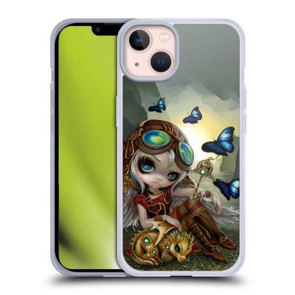 Strangeling Dragon Steampunk Fairy Soft Gel Case for Apple iPhone 13