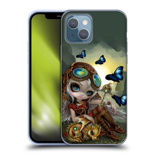 Strangeling Dragon Steampunk Fairy Soft Gel Case for Apple iPhone 13