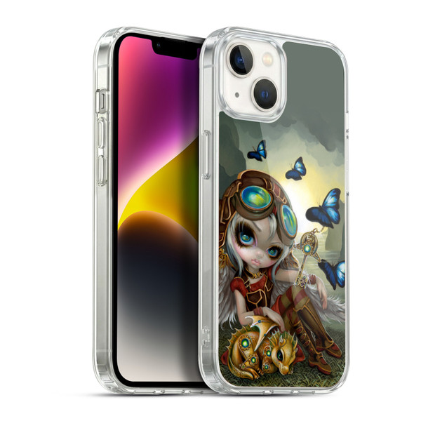 Strangeling Dragon Steampunk Fairy Soft Gel Case for Apple iPhone 14 Plus & MagSafe