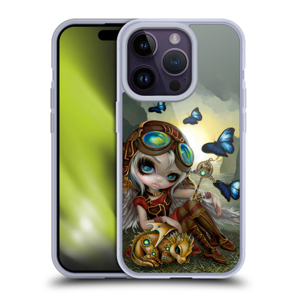 Strangeling Dragon Steampunk Fairy Soft Gel Case for Apple iPhone 14 Pro