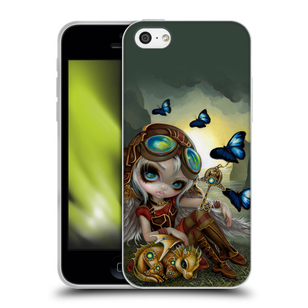 Strangeling Dragon Steampunk Fairy Soft Gel Case for Apple iPhone 5c