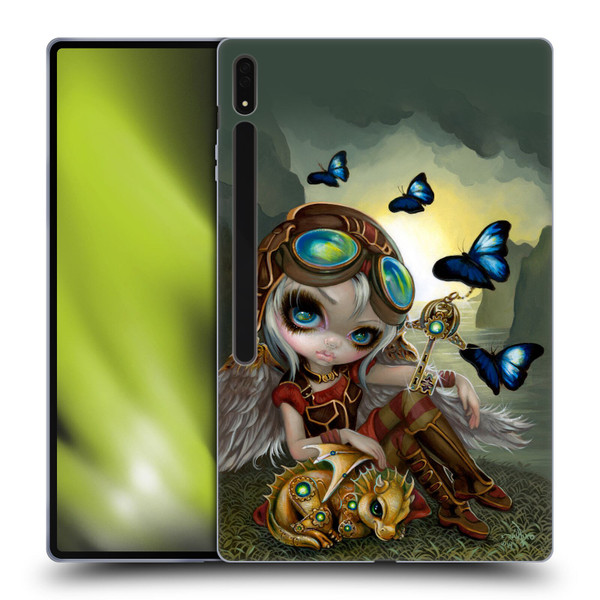 Strangeling Dragon Steampunk Fairy Soft Gel Case for Samsung Galaxy Tab S8 Ultra