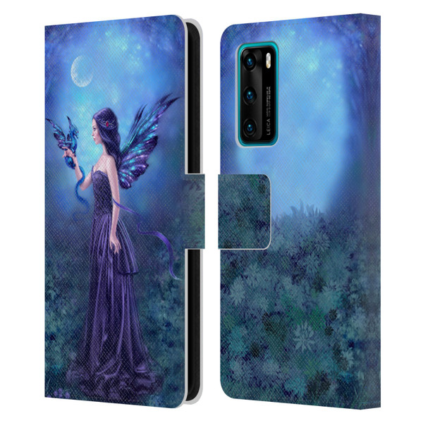 Rachel Anderson Fairies Iridescent Leather Book Wallet Case Cover For Huawei P40 5G