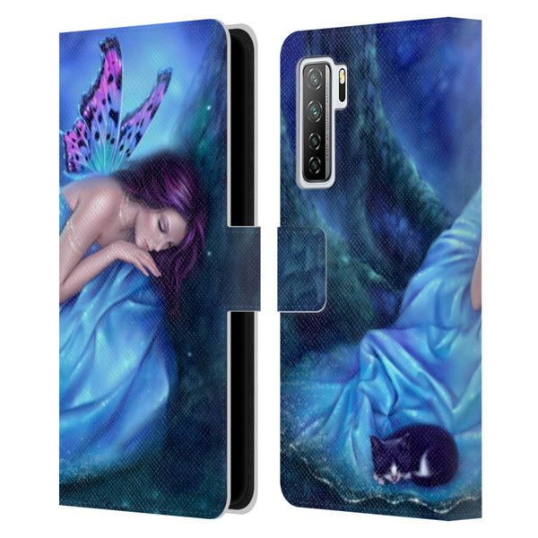 Rachel Anderson Fairies Serenity Leather Book Wallet Case Cover For Huawei Nova 7 SE/P40 Lite 5G