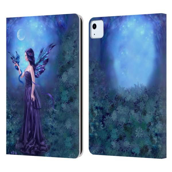 Rachel Anderson Fairies Iridescent Leather Book Wallet Case Cover For Apple iPad Air 11 2020/2022/2024