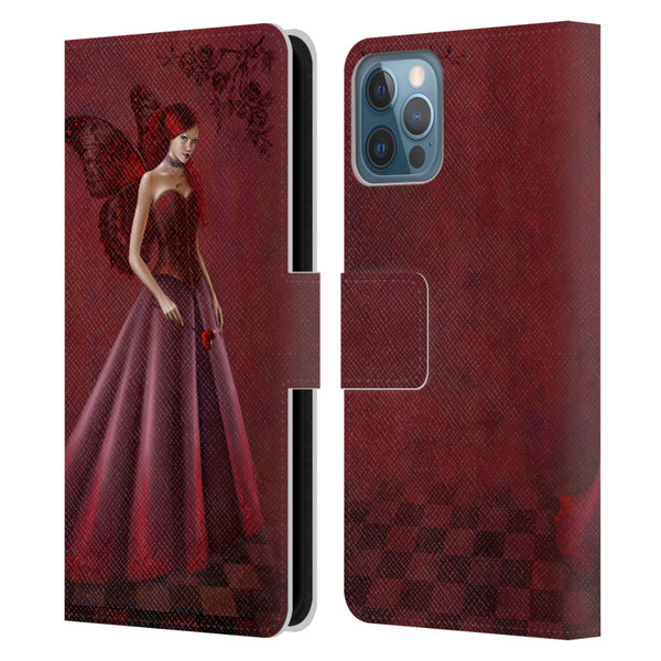 Rachel Anderson Fairies Queen Of Hearts Leather Book Wallet Case Cover For Apple iPhone 12 / iPhone 12 Pro