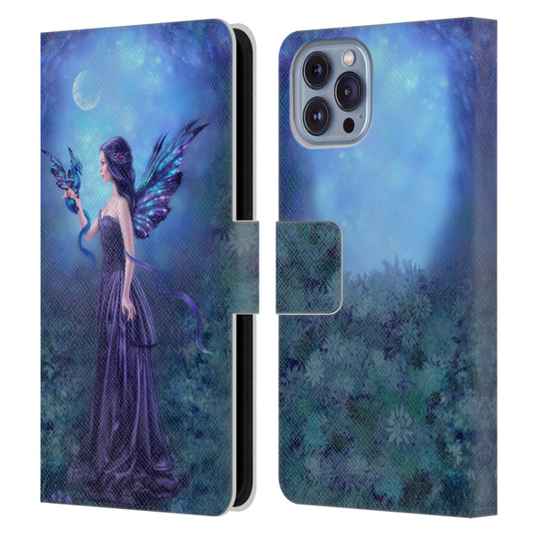 Rachel Anderson Fairies Iridescent Leather Book Wallet Case Cover For Apple iPhone 14