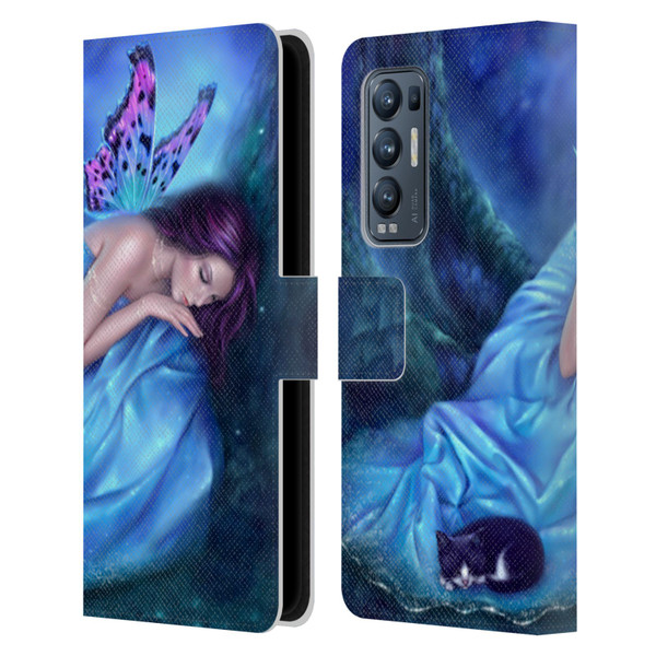 Rachel Anderson Fairies Serenity Leather Book Wallet Case Cover For OPPO Find X3 Neo / Reno5 Pro+ 5G