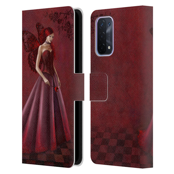 Rachel Anderson Fairies Queen Of Hearts Leather Book Wallet Case Cover For OPPO A54 5G