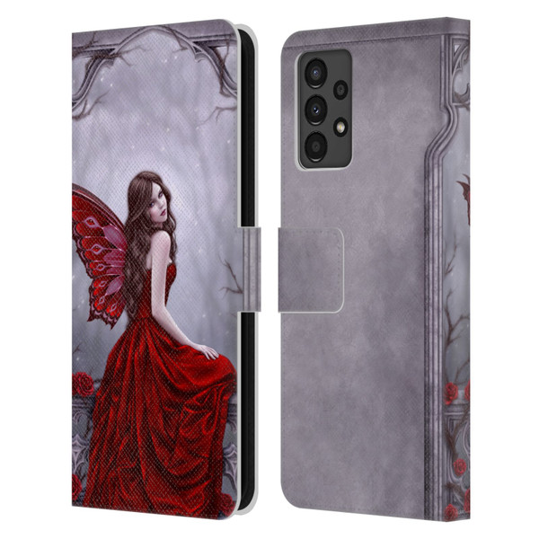 Rachel Anderson Fairies Winter Rose Leather Book Wallet Case Cover For Samsung Galaxy A13 (2022)