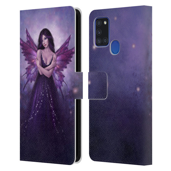 Rachel Anderson Fairies Mirabella Leather Book Wallet Case Cover For Samsung Galaxy A21s (2020)