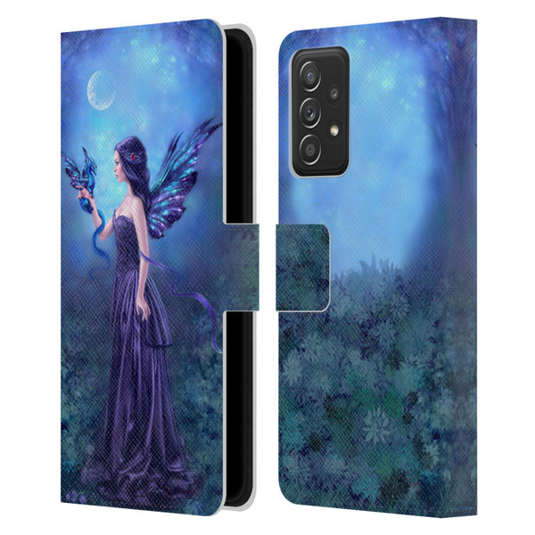 Rachel Anderson Fairies Iridescent Leather Book Wallet Case Cover For Samsung Galaxy A52 / A52s / 5G (2021)