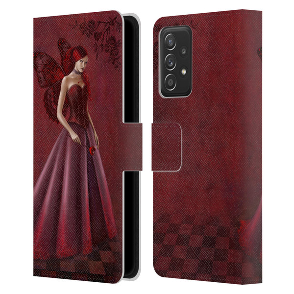 Rachel Anderson Fairies Queen Of Hearts Leather Book Wallet Case Cover For Samsung Galaxy A52 / A52s / 5G (2021)