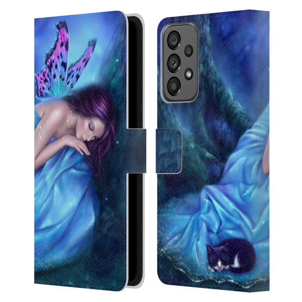 Rachel Anderson Fairies Serenity Leather Book Wallet Case Cover For Samsung Galaxy A73 5G (2022)