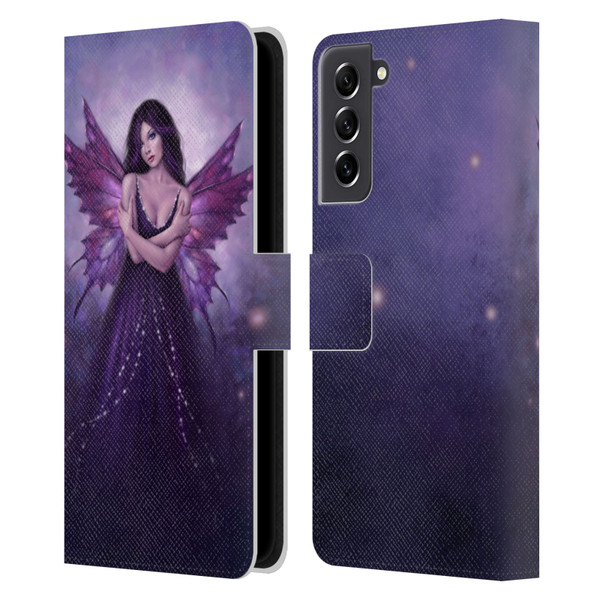 Rachel Anderson Fairies Mirabella Leather Book Wallet Case Cover For Samsung Galaxy S21 FE 5G