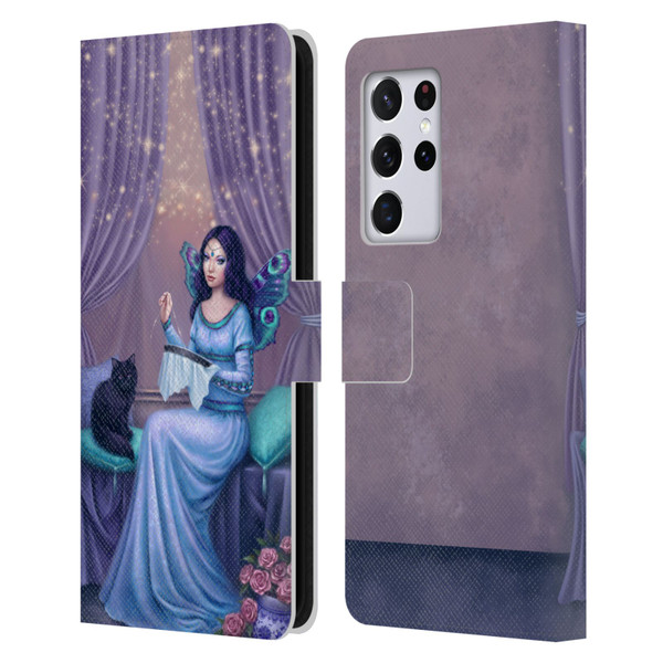 Rachel Anderson Fairies Ariadne Leather Book Wallet Case Cover For Samsung Galaxy S21 Ultra 5G